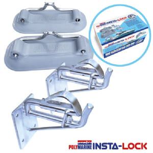 Insta-Lock Snap davit and Lock System Transom Mount Kit (click for enlarged image)